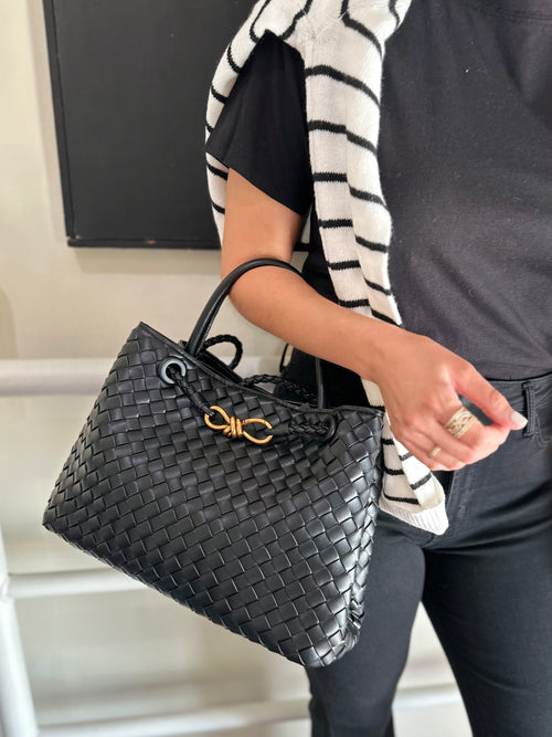 Black Woven Andi Bag