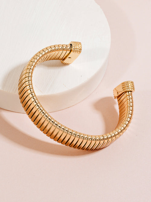 Gold Coil Cuff