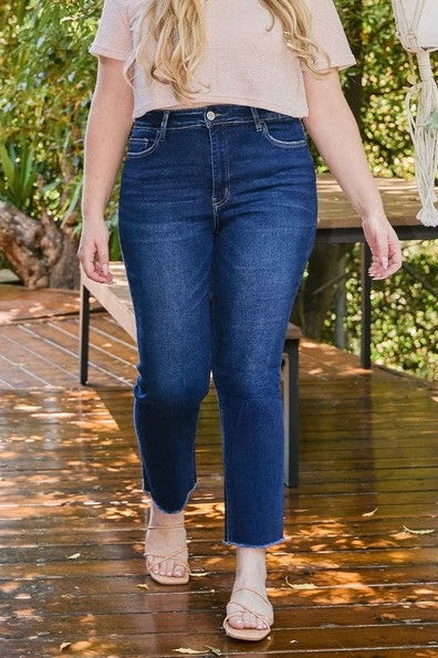 Curvy Slim Straight Leg Jeans