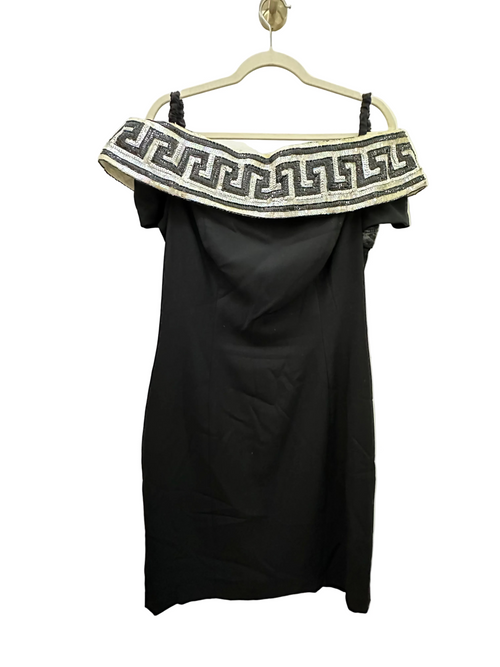 Greek Key Sequin Dress