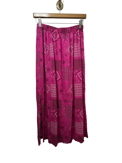 Pink Bandana Print Skirt