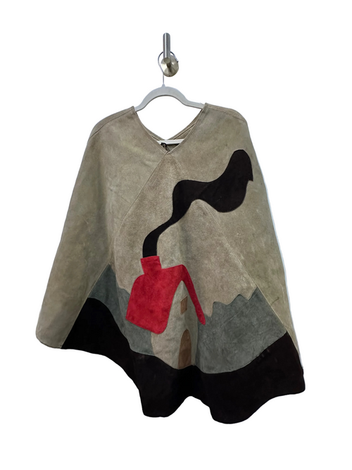 Vintage Suede Cape