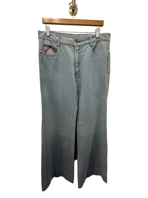 Vintage Rainbow Embroidered Pocket Jeans