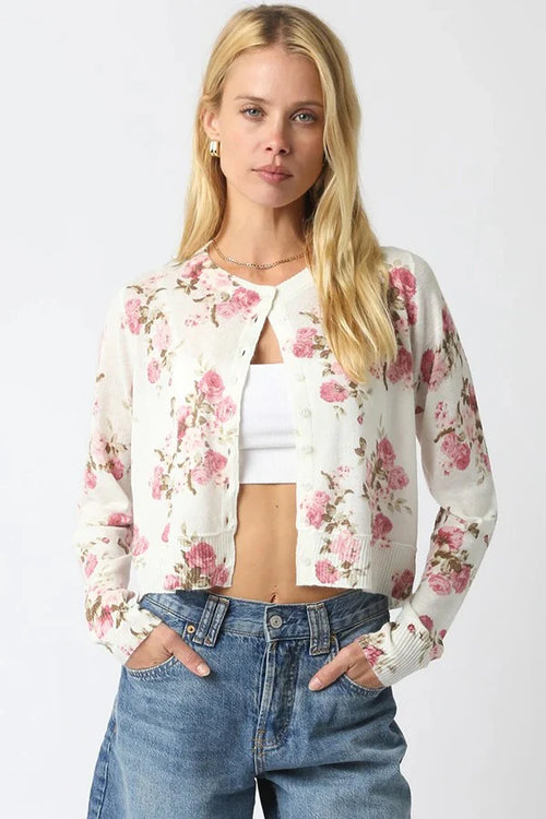 Rose Floral Cardigan