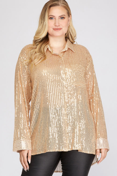 Curvy Sequin Top