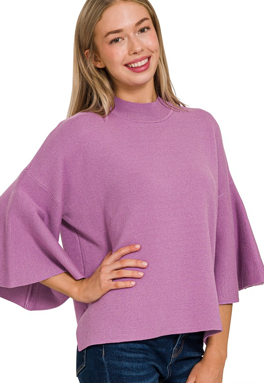 Soft Bell Sleeve Sweater