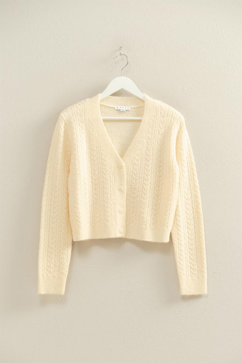 Cream Knit Cardigan