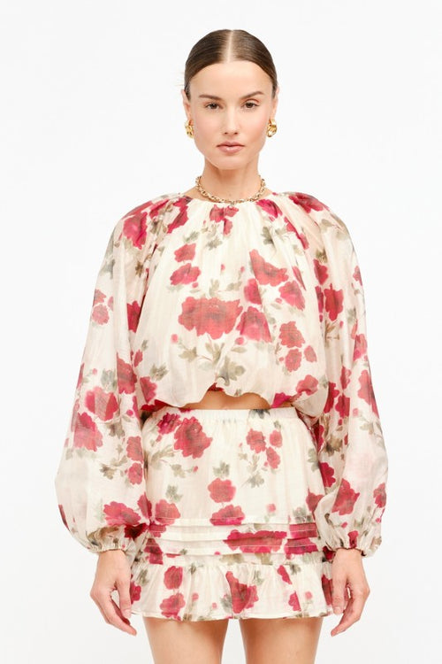 Rose Print Top