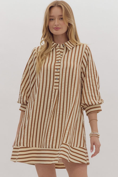 Cocoa Striped Dress