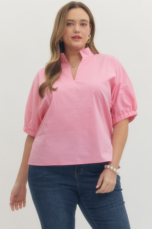 Curvy Puff Sleeve Top