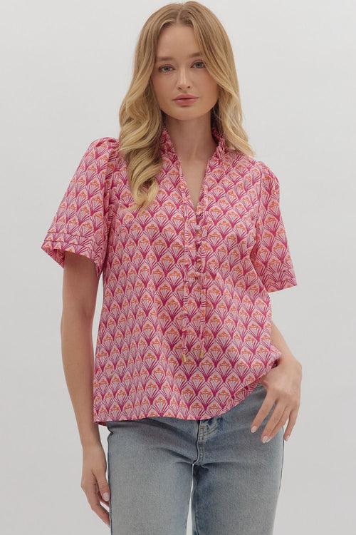 Iris Pattern Top