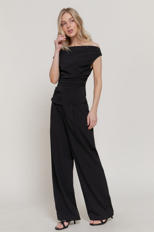 Black Asymmetric Top Set