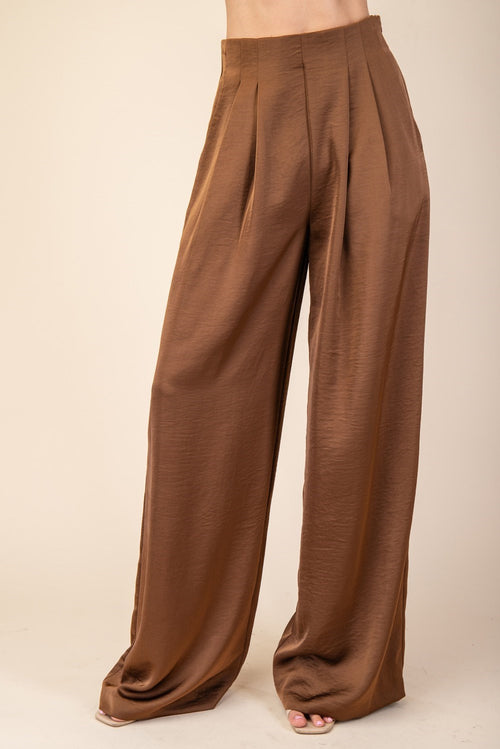 Silky Brown Pants