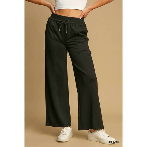 Black Wide Leg Sweatpants